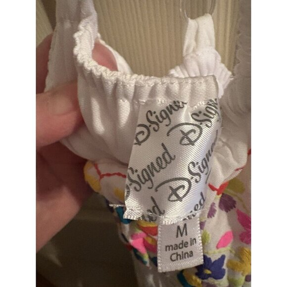 Girls Dress D-Signed Disney Sundress Medium Boho Hi Lo Embroidered Beach - Picture 2 of 3